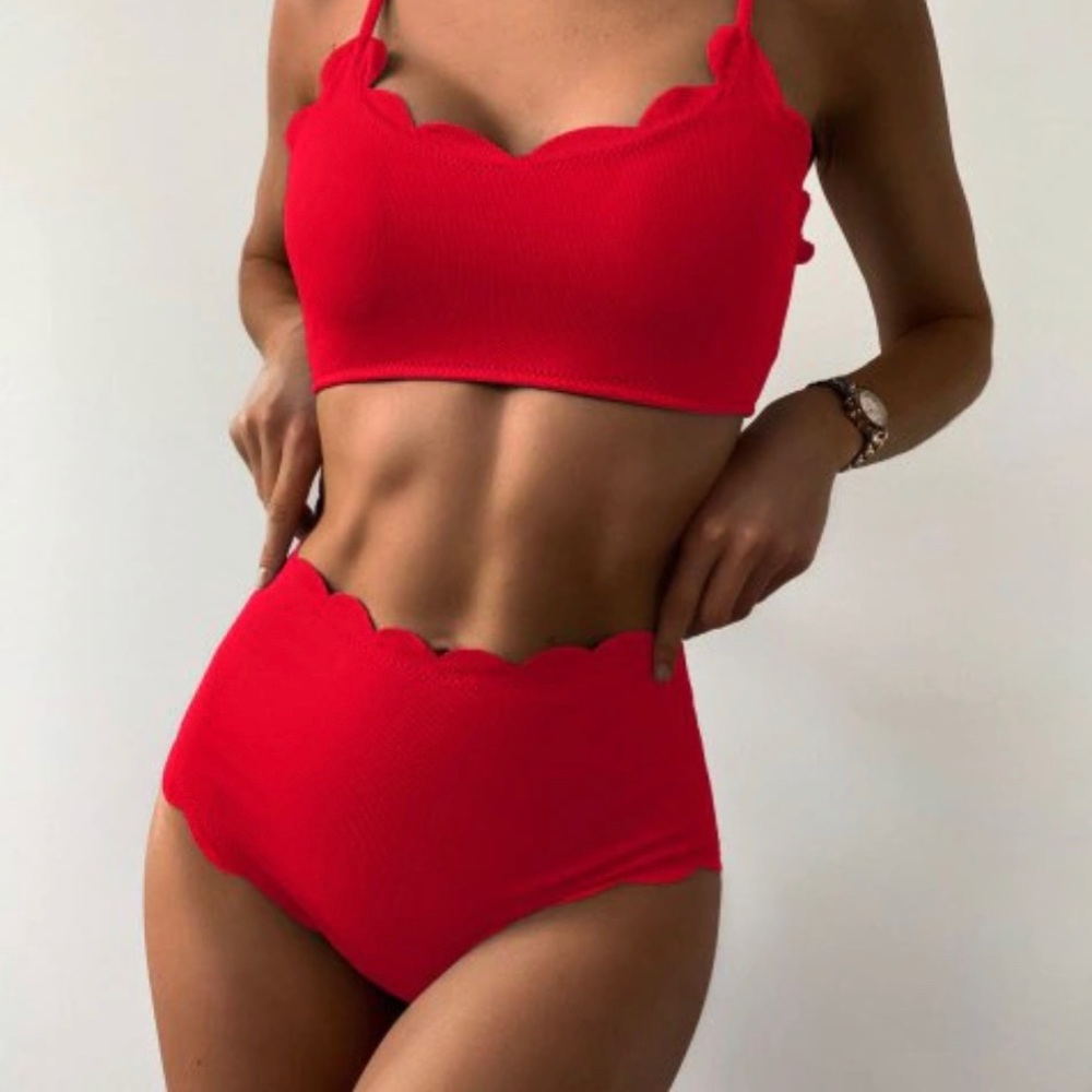 Zaful Scalloped Bikini